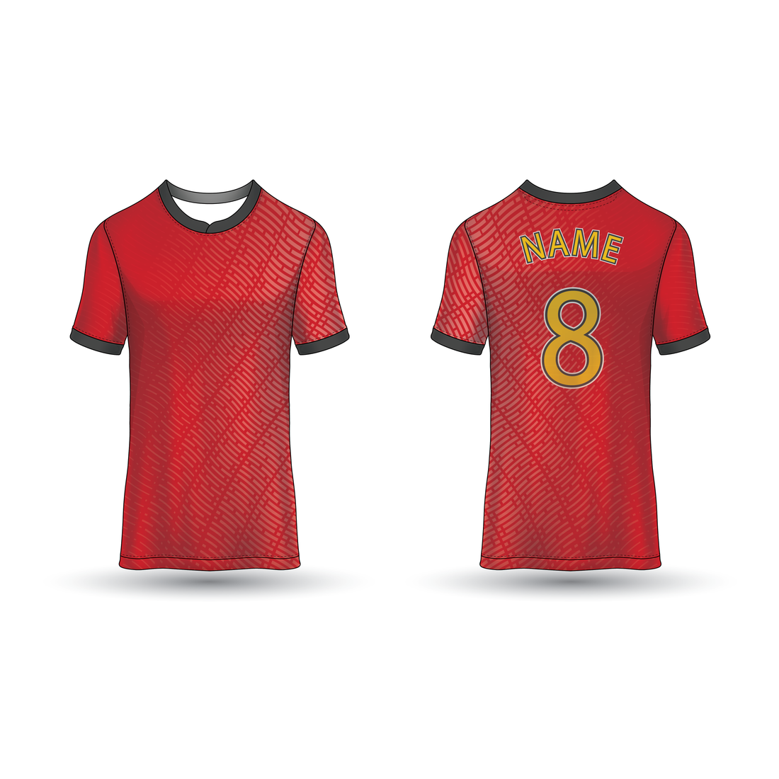 NEXT PRINT All Over Printed Customized Sublimation T-Shirt Unisex Sports Jersey Player Name & Number, Team Name NP50000242