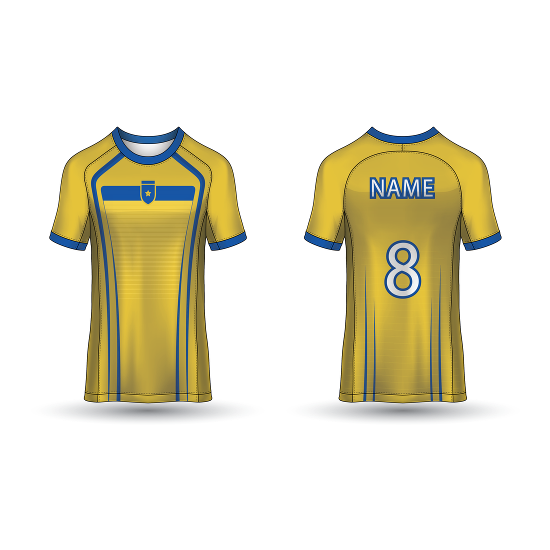 NEXT PRINT All Over Printed Customized Sublimation T-Shirt Unisex Sports Jersey Player Name & Number, Team Name NP50000245