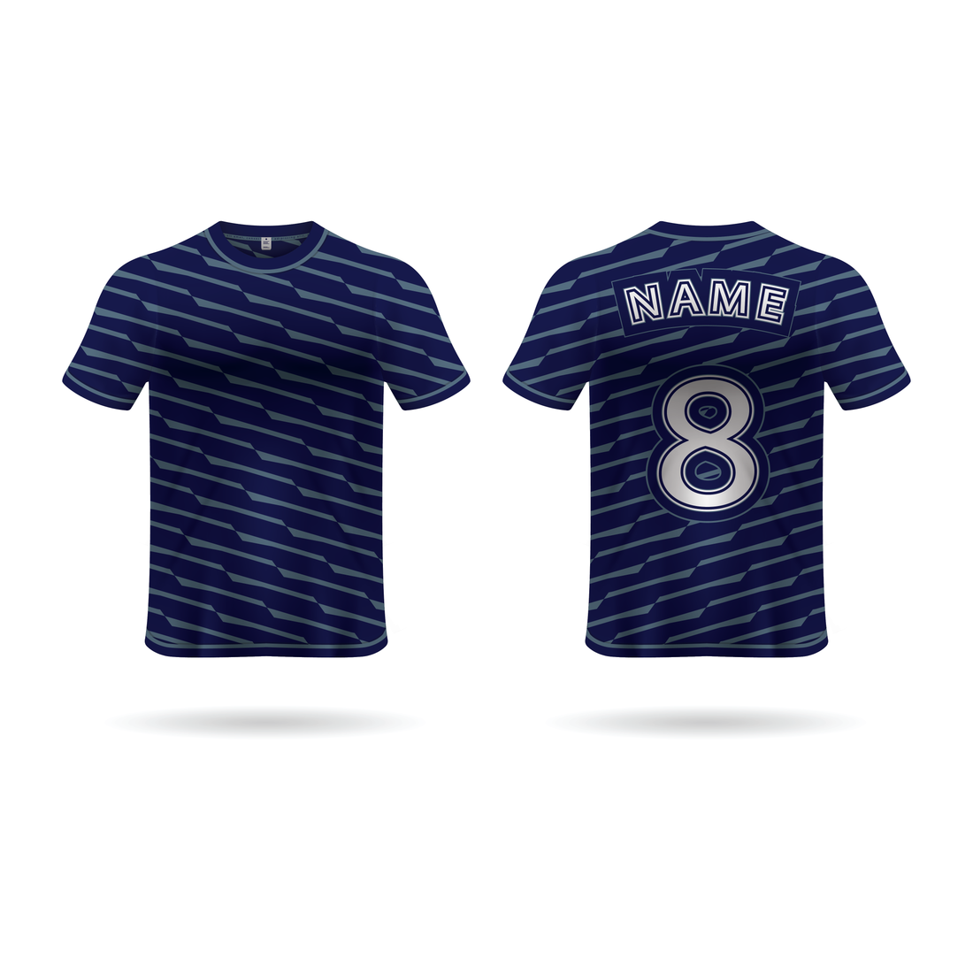 NEXT PRINT All Over Printed Customized Sublimation T-Shirt Unisex Sports Jersey Player Name & Number, Team Name NP50000247