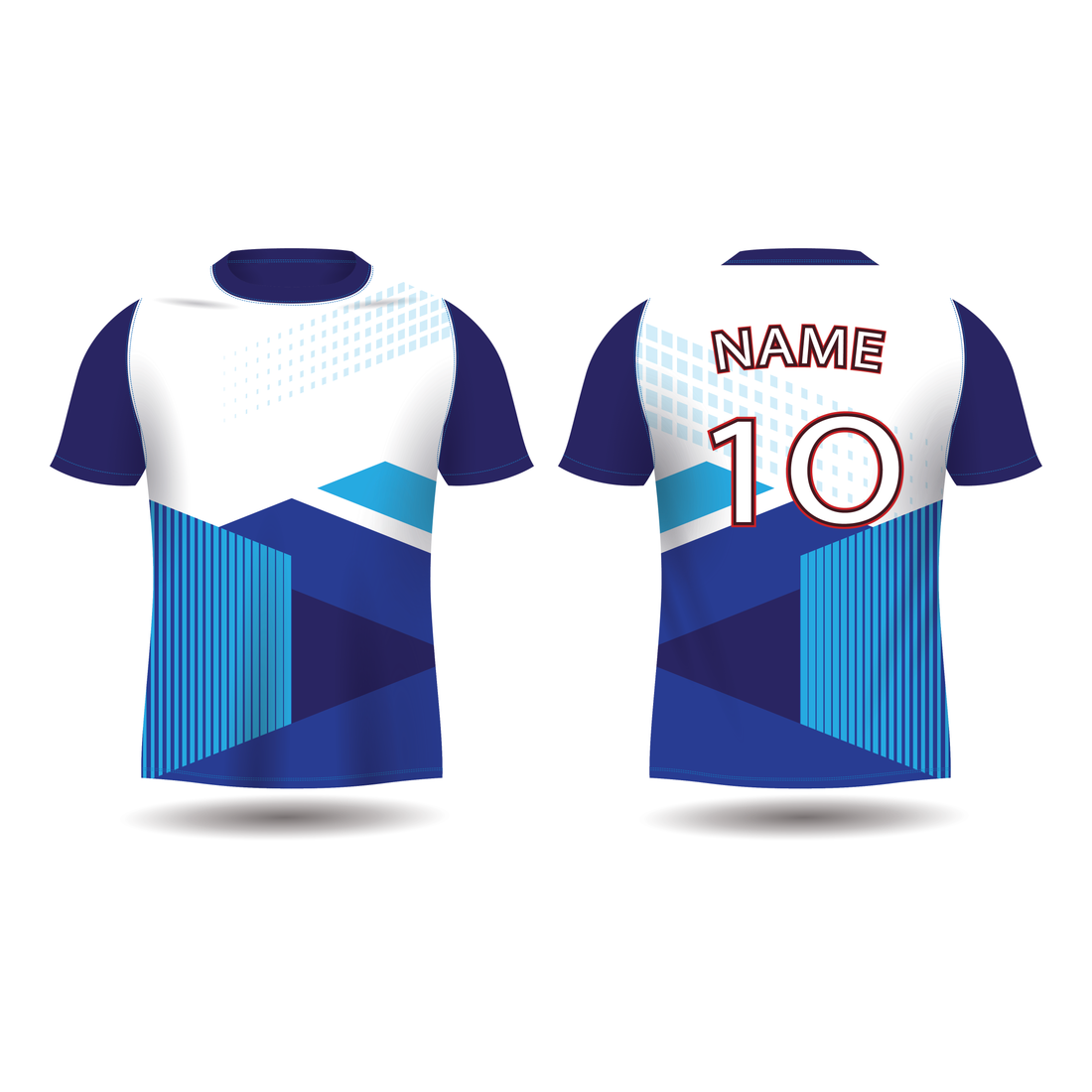 NEXT PRINT All Over Printed Customized Sublimation T-Shirt Unisex Sports Jersey Player Name & Number, Team Name NP50000249