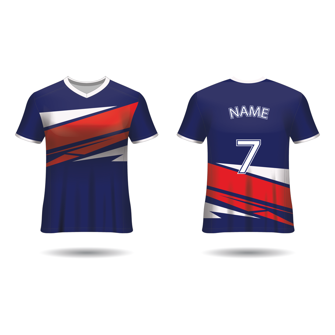 NEXT PRINT All Over Printed Customized Sublimation T-Shirt Unisex Sports Jersey Player Name & Number, Team Name NP50000251