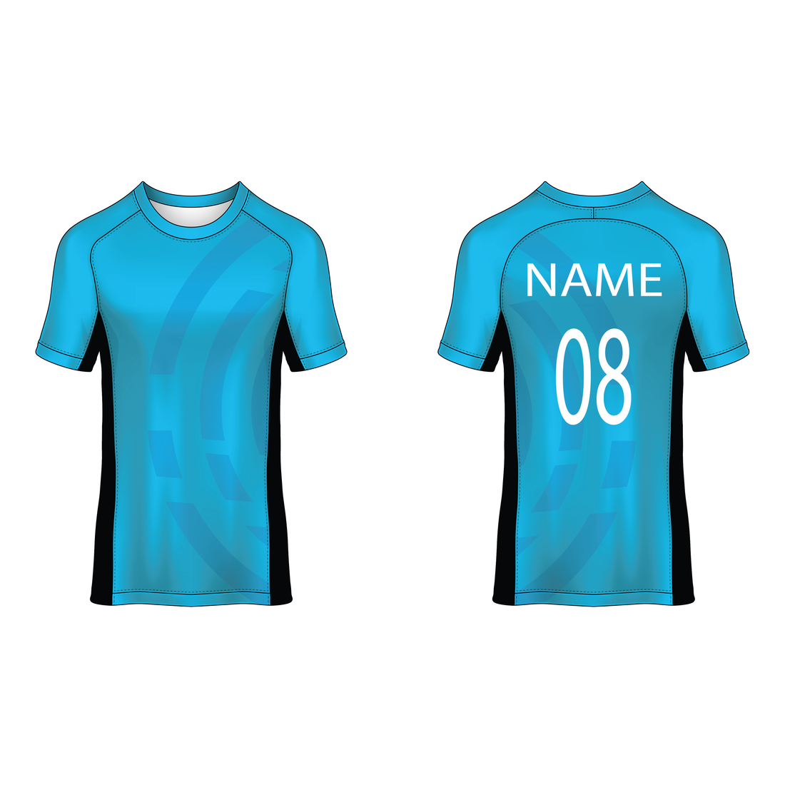 NEXT PRINT All Over Printed Customized Sublimation T-Shirt Unisex Sports Jersey Player Name & Number, Team Name NP50000261