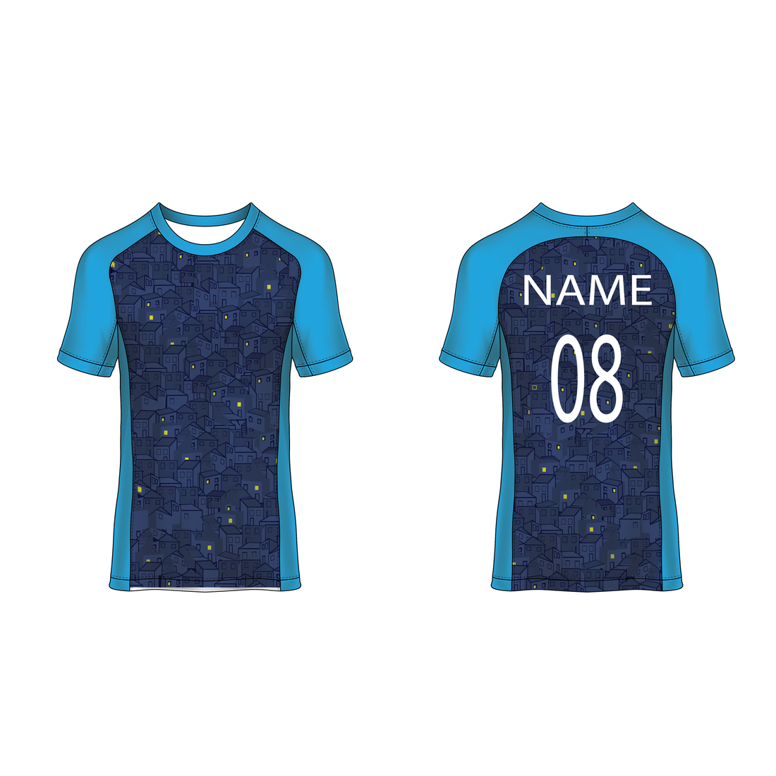 NEXT PRINT All Over Printed Customized Sublimation T-Shirt Unisex Sports Jersey Player Name & Number, Team Name NP50000263