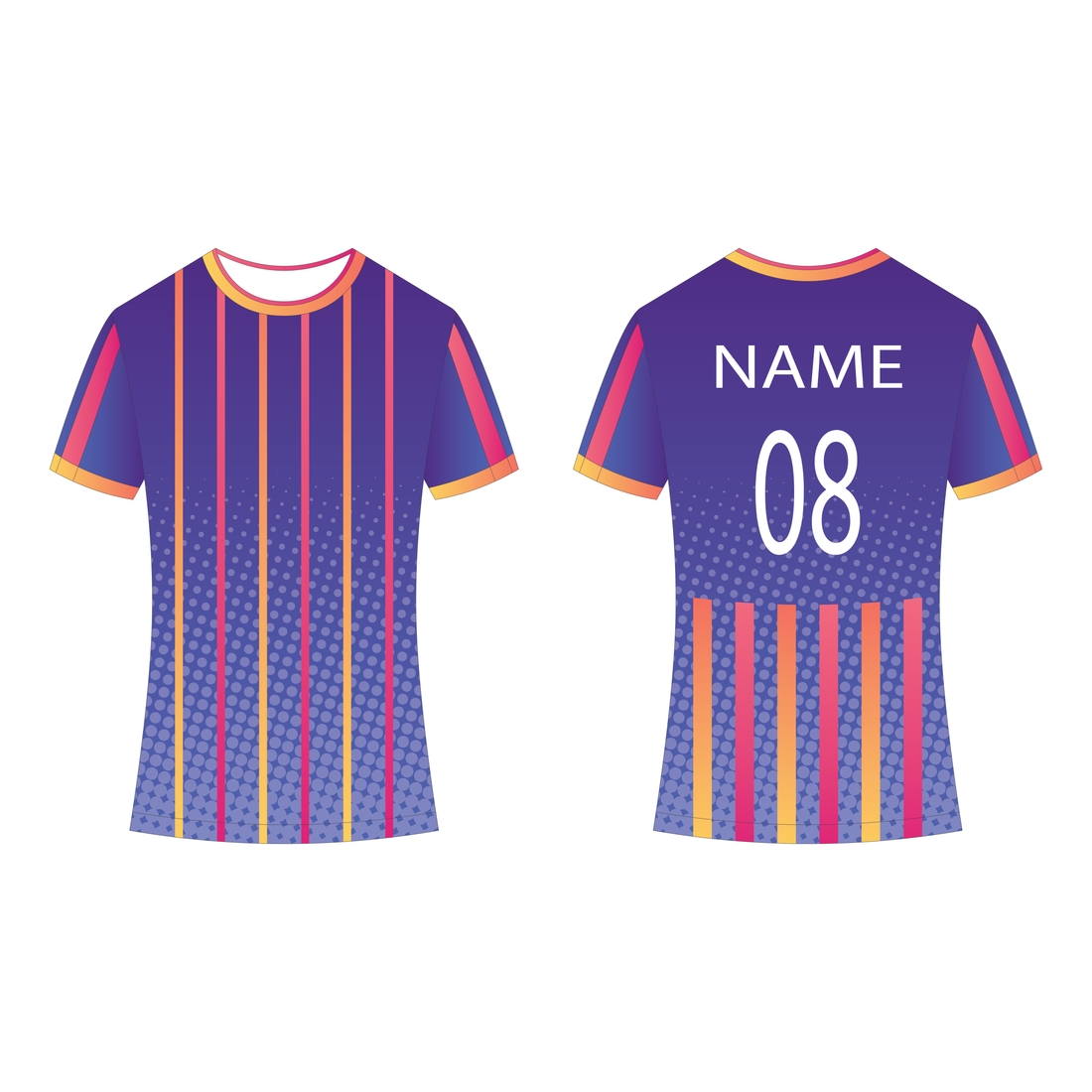 NEXT PRINT All Over Printed Customized Sublimation T-Shirt Unisex Sports Jersey Player Name & Number, Team Name NP50000266