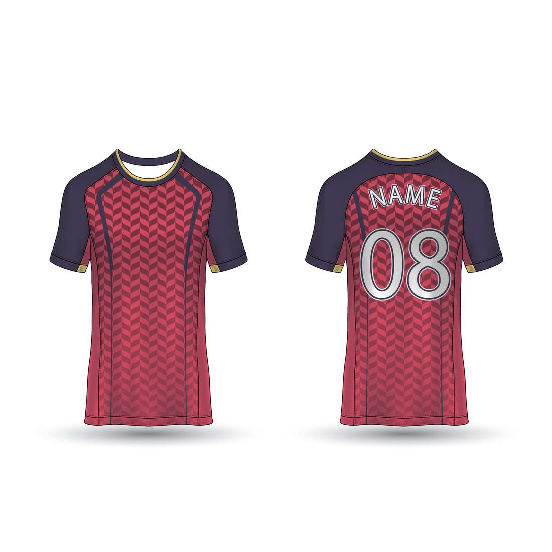 NEXT PRINT All Over Printed Customized Sublimation T-Shirt Unisex Sports Jersey Player Name & Number, Team Name NP50000269