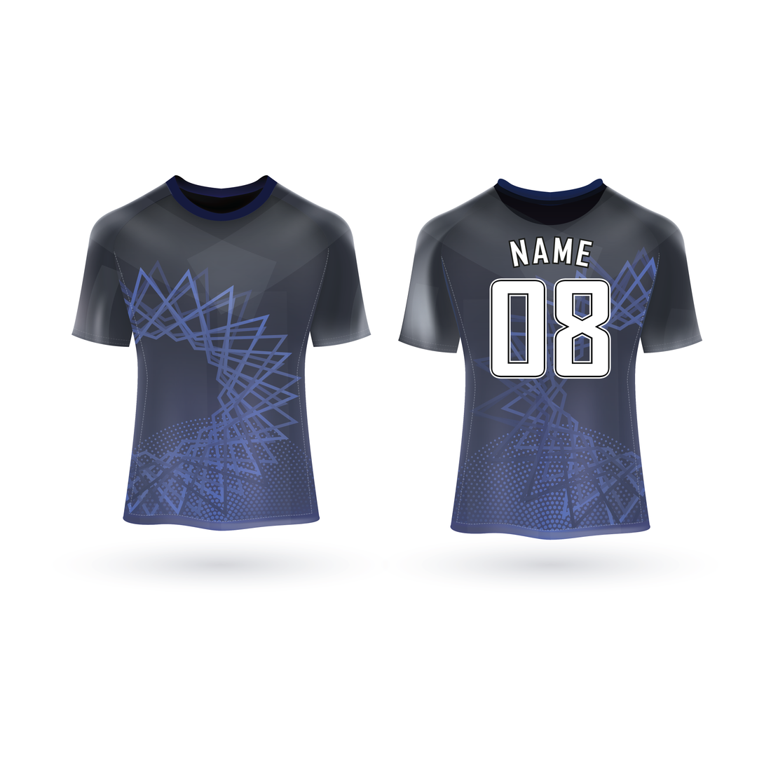 NEXT PRINT All Over Printed Customized Sublimation T-Shirt Unisex Sports Jersey Player Name & Number, Team Name NP50000276