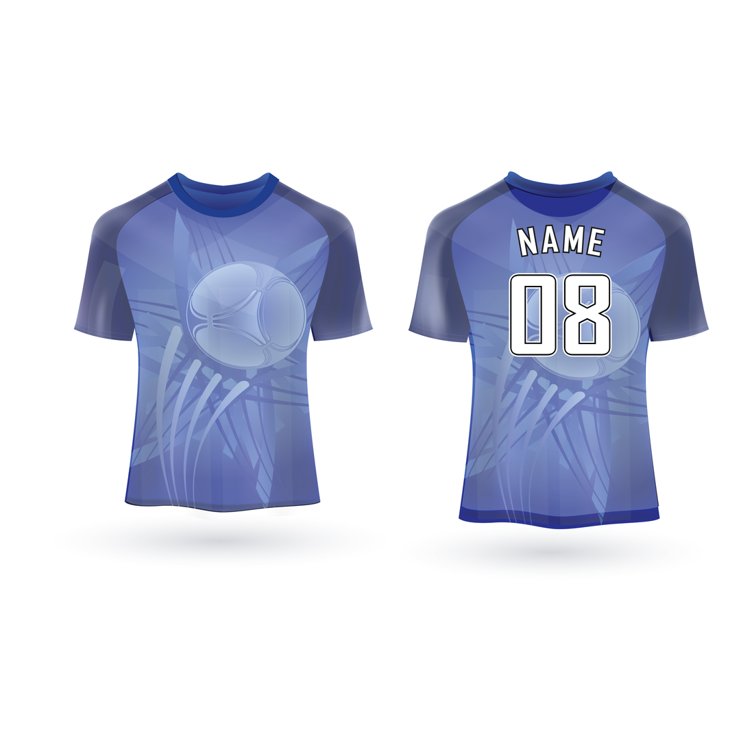 NEXT PRINT All Over Printed Customized Sublimation T-Shirt Unisex Sports Jersey Player Name & Number, Team Name NP50000277