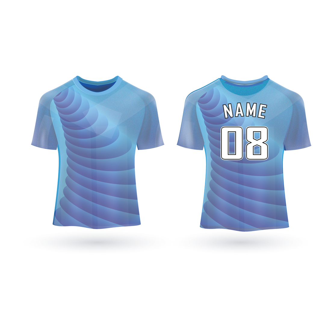 NEXT PRINT All Over Printed Customized Sublimation T-Shirt Unisex Sports Jersey Player Name & Number, Team Name NP50000278