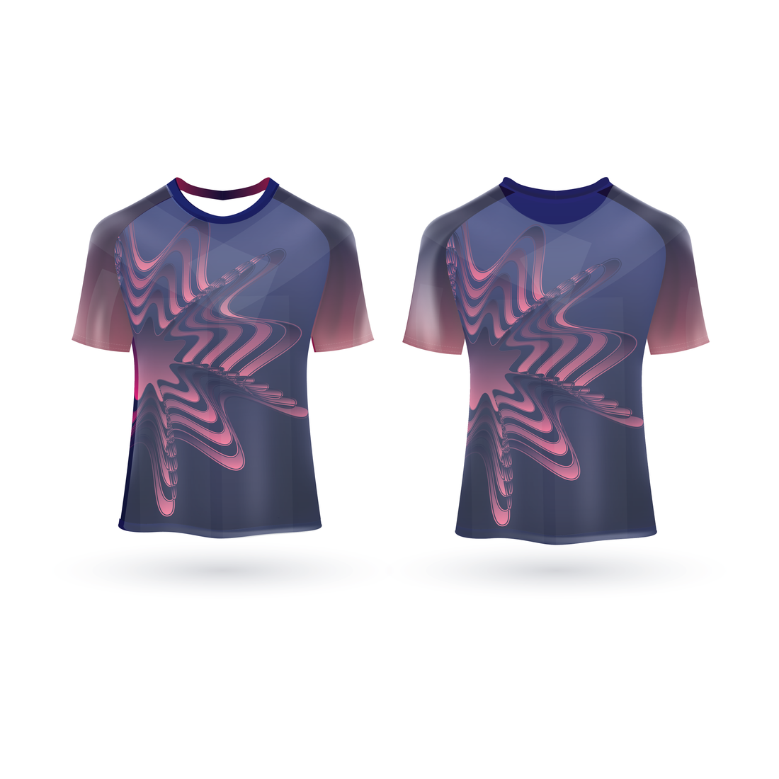 NEXT PRINT All Over Printed Customized Sublimation T-Shirt Unisex Sports Jersey Player Name & Number, Team Name NP50000279