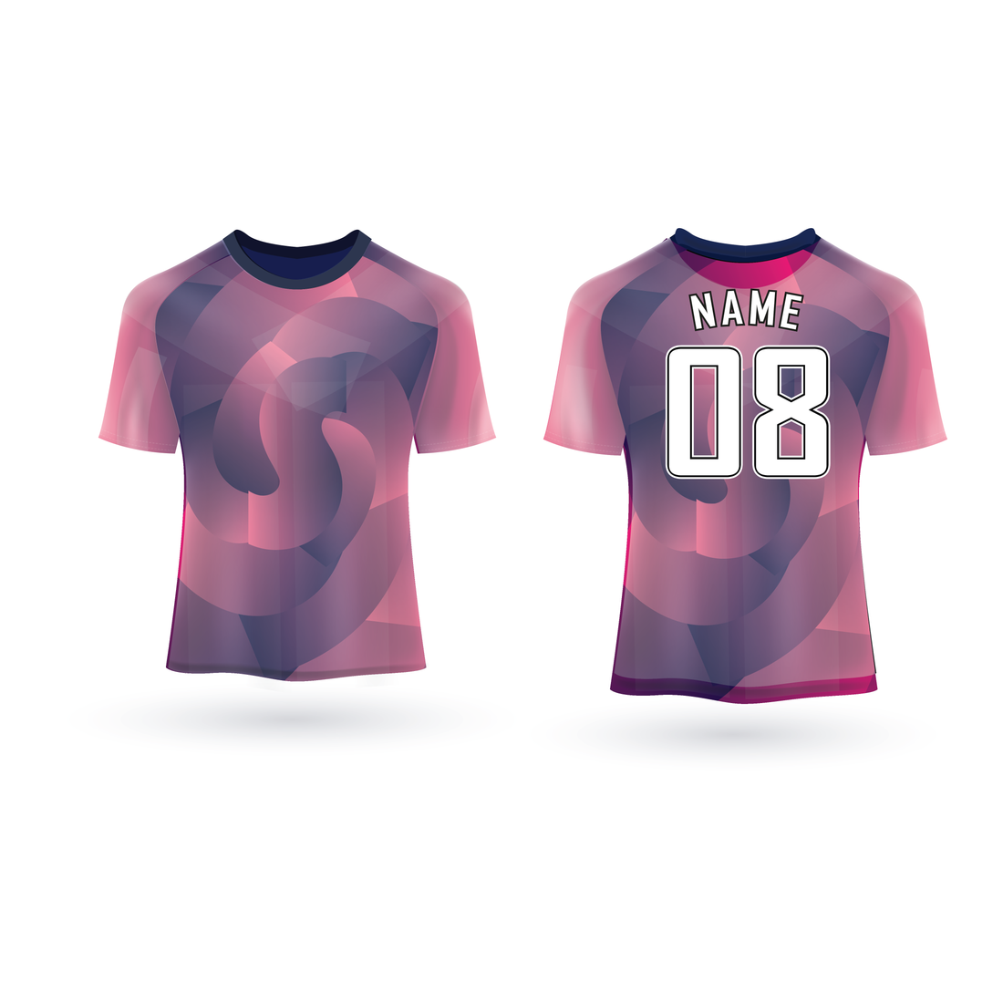NEXT PRINT All Over Printed Customized Sublimation T-Shirt Unisex Sports Jersey Player Name & Number, Team Name NP50000280