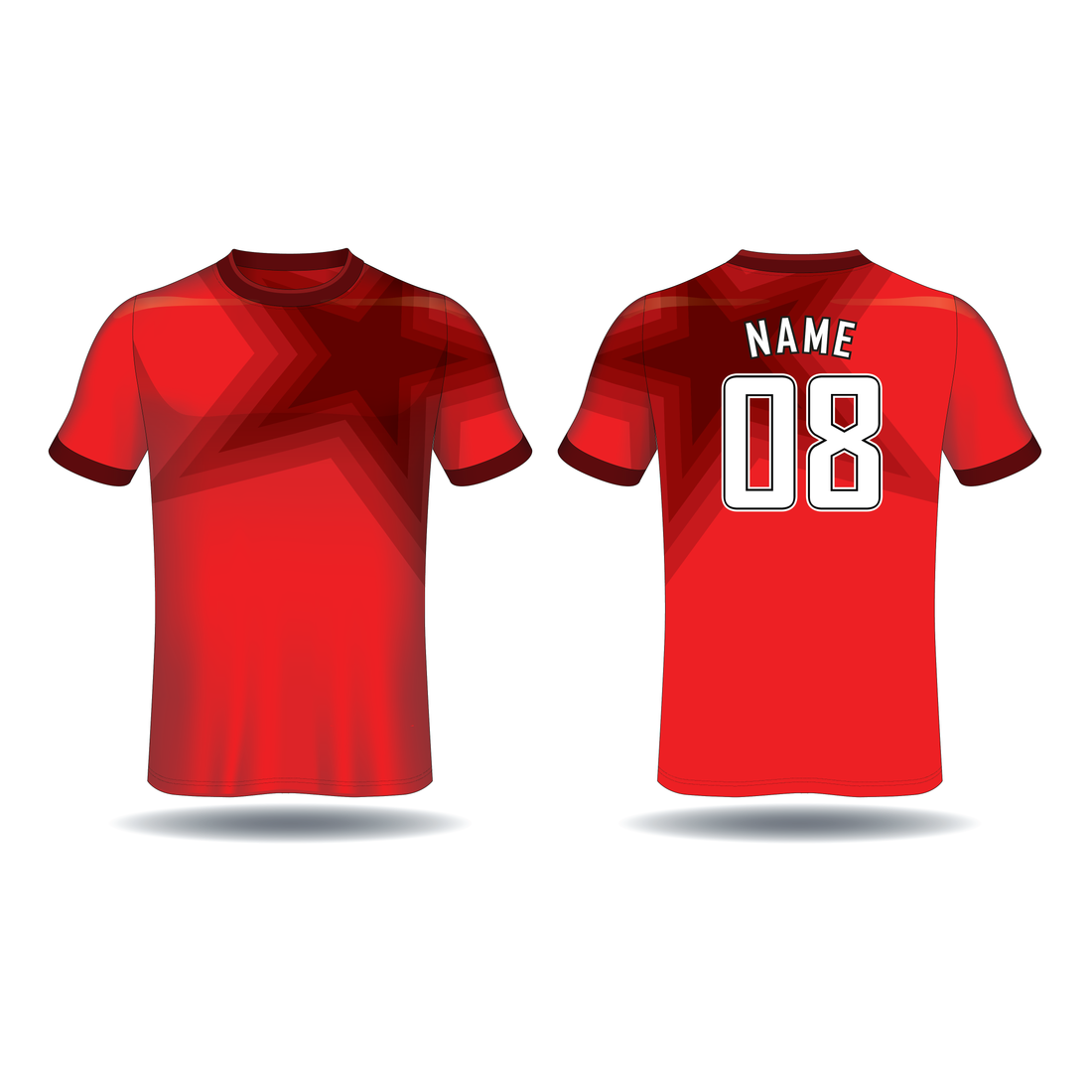 NEXT PRINT All Over Printed Customized Sublimation T-Shirt Unisex Sports Jersey Player Name & Number, Team Name NP50000282