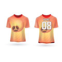 NEXT PRINT All Over Printed Customized Sublimation T-Shirt Unisex Sports Jersey Player Name & Number, Team Name NP50000289