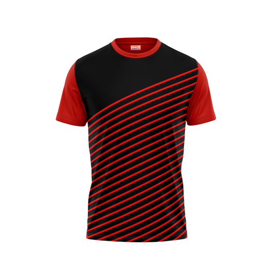 Round Neck Printed Jersey Red NP50000368
