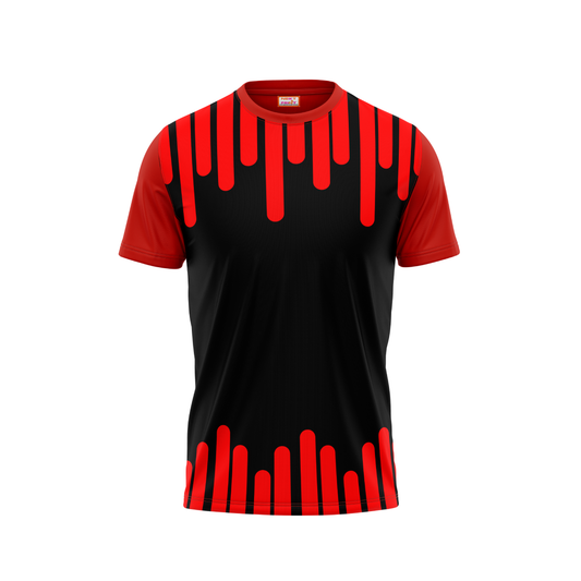 Round Neck Printed Jersey Red NP50000369