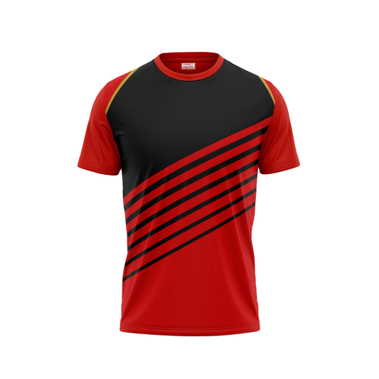Round Neck Printed Jersey Red NP50000375
