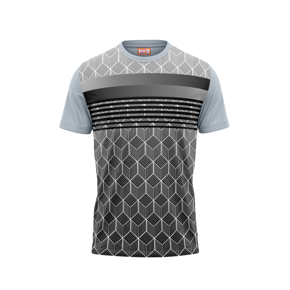 Copy of Round Neck Printed Jersey Grey NP5000050