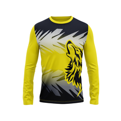 Round Neck Fullsleeve Printed Jersey Yellow NP50000554