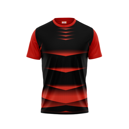 Round Neck Printed Jersey Red NP5000078