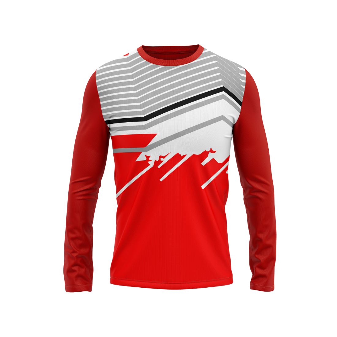 Round Neck Fullsleeve Printed Jersey Red NP5000083