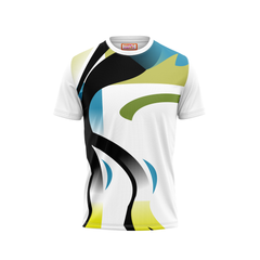 Round Neck Printed Jersey White NP5000095