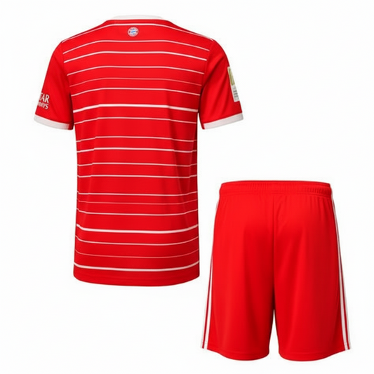 NextPrint Premium Red Striped Football Jersey Set (T-Shirt & Shorts) – Customizable