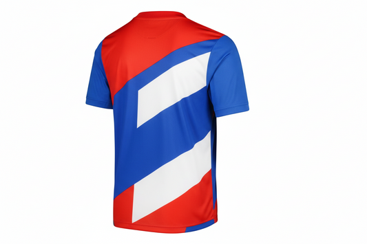 NextPrint Premium Multicolor Football Jersey with Custom Name & Number – Bayern Inspired Design India