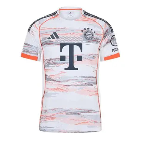 NextPrint White Grey Football Jersey with Orange Accents – Premium Sublimation Sports Wear