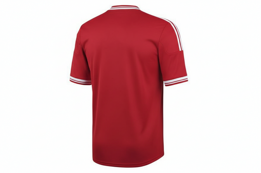NextPrint Custom Red Classic Football Jersey with Name & Number – Premium Football Jersey India