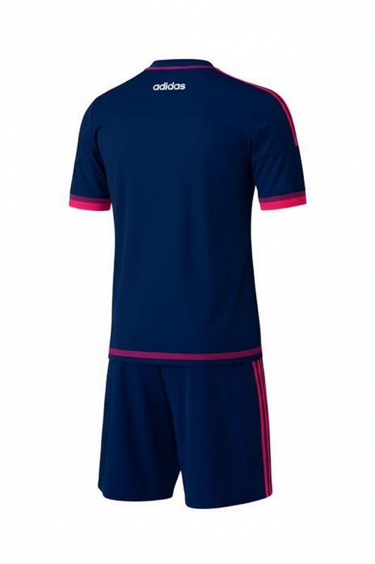 NextPrint Premium Navy Blue & Pink Football Jersey Set (T-Shirt & Shorts) – Customizable