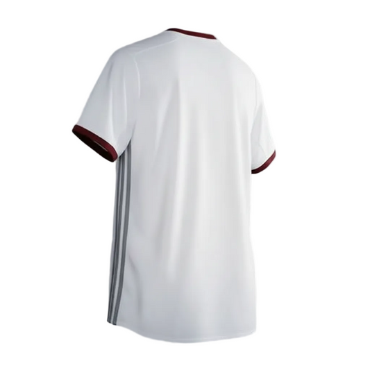NextPrint White Football Jersey with Red Accents – Premium Sublimation Sports Wear