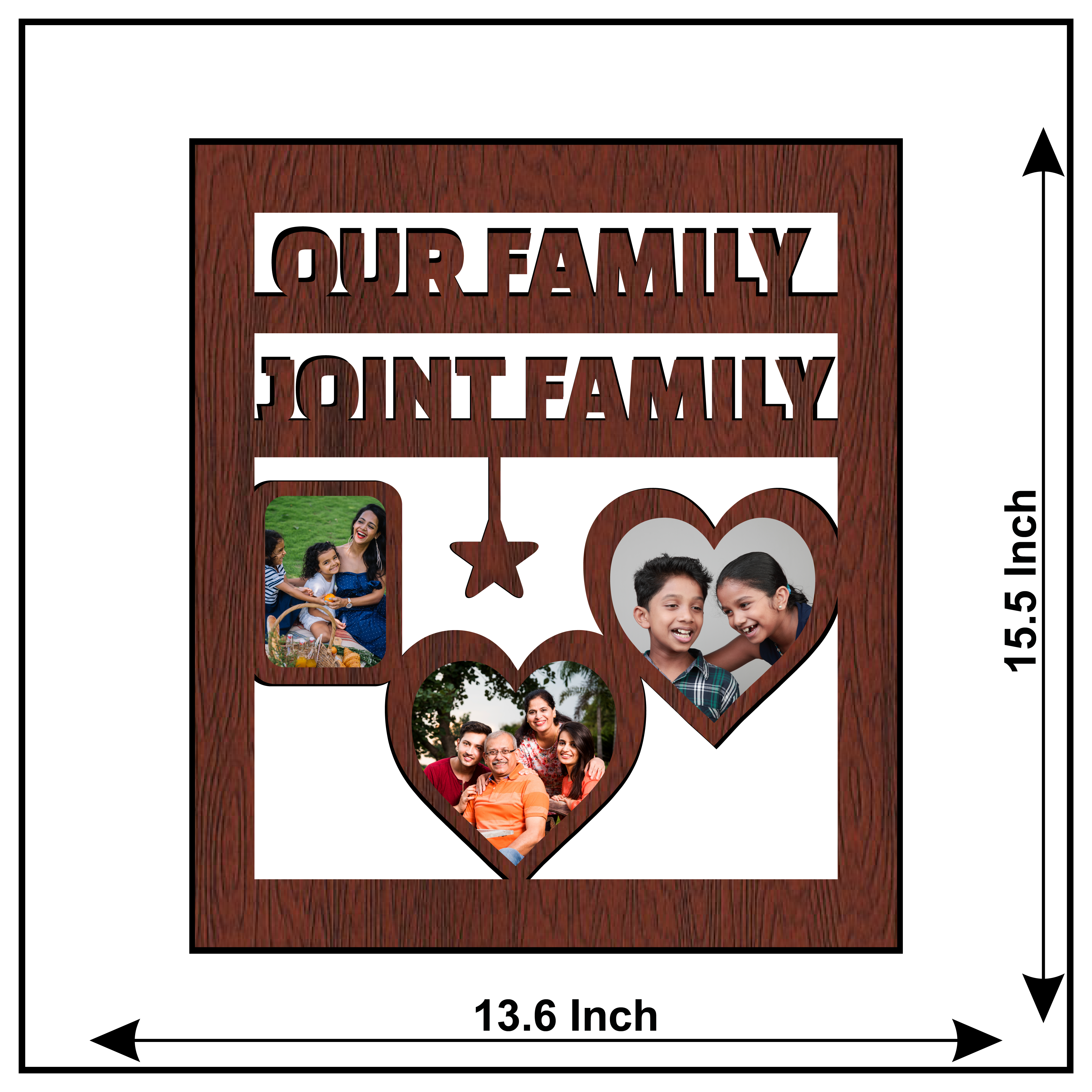 Our Family Joint Family Wall Frame