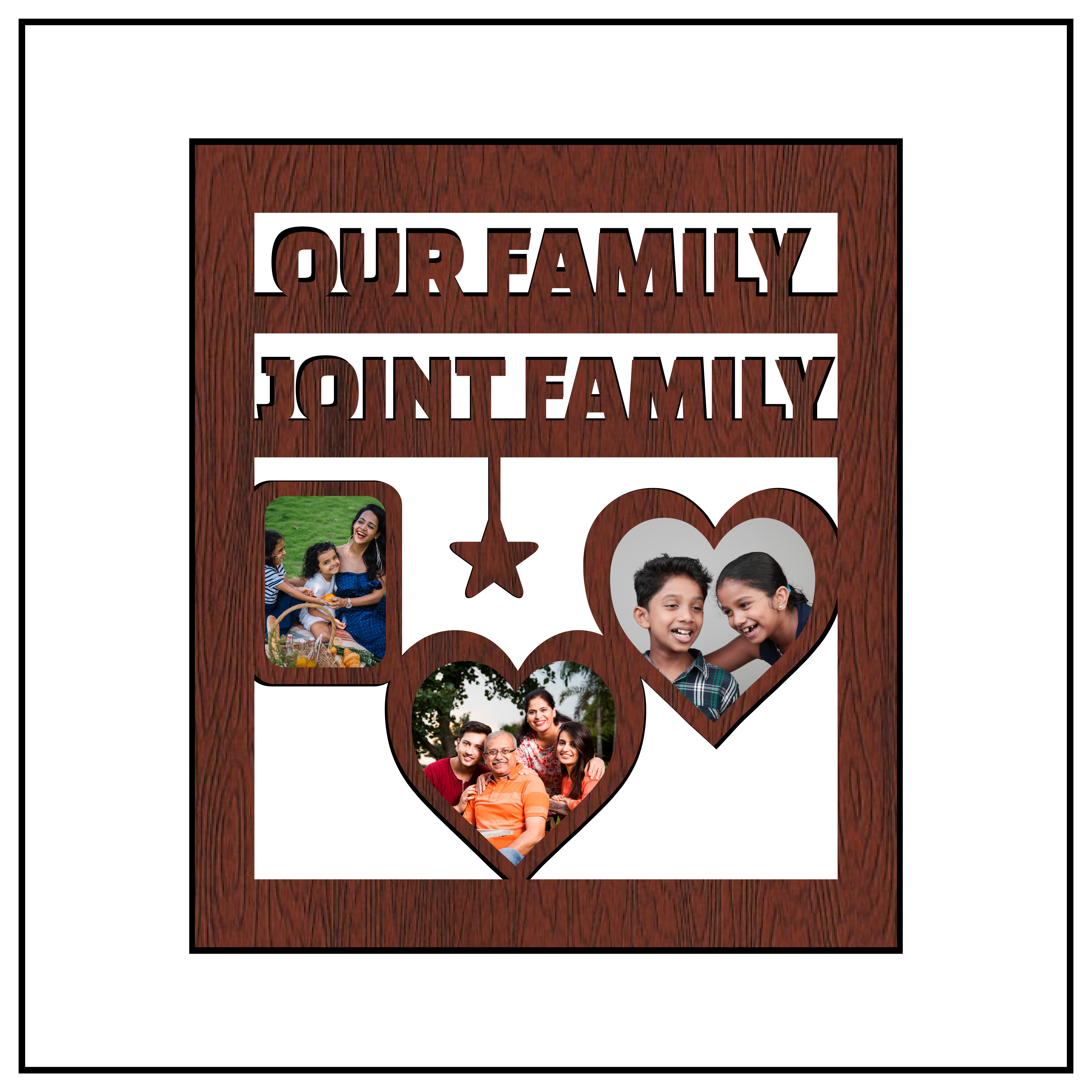 Our Family Joint Family Wall Frame