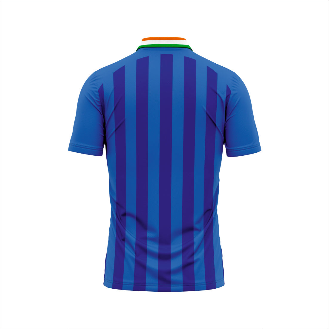 NEXT PRINT Customised India Blue Cricket Polo Collar Jersey - Personalize Your Jersey Men & Women.