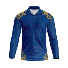 Next Print Customised Mumbai  Jersey Printed Polo Collar Full Sleeves