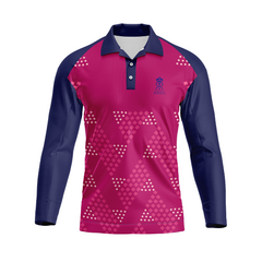 Next Print Ipl Rajasthan Royals Printed polo collar  Jersey