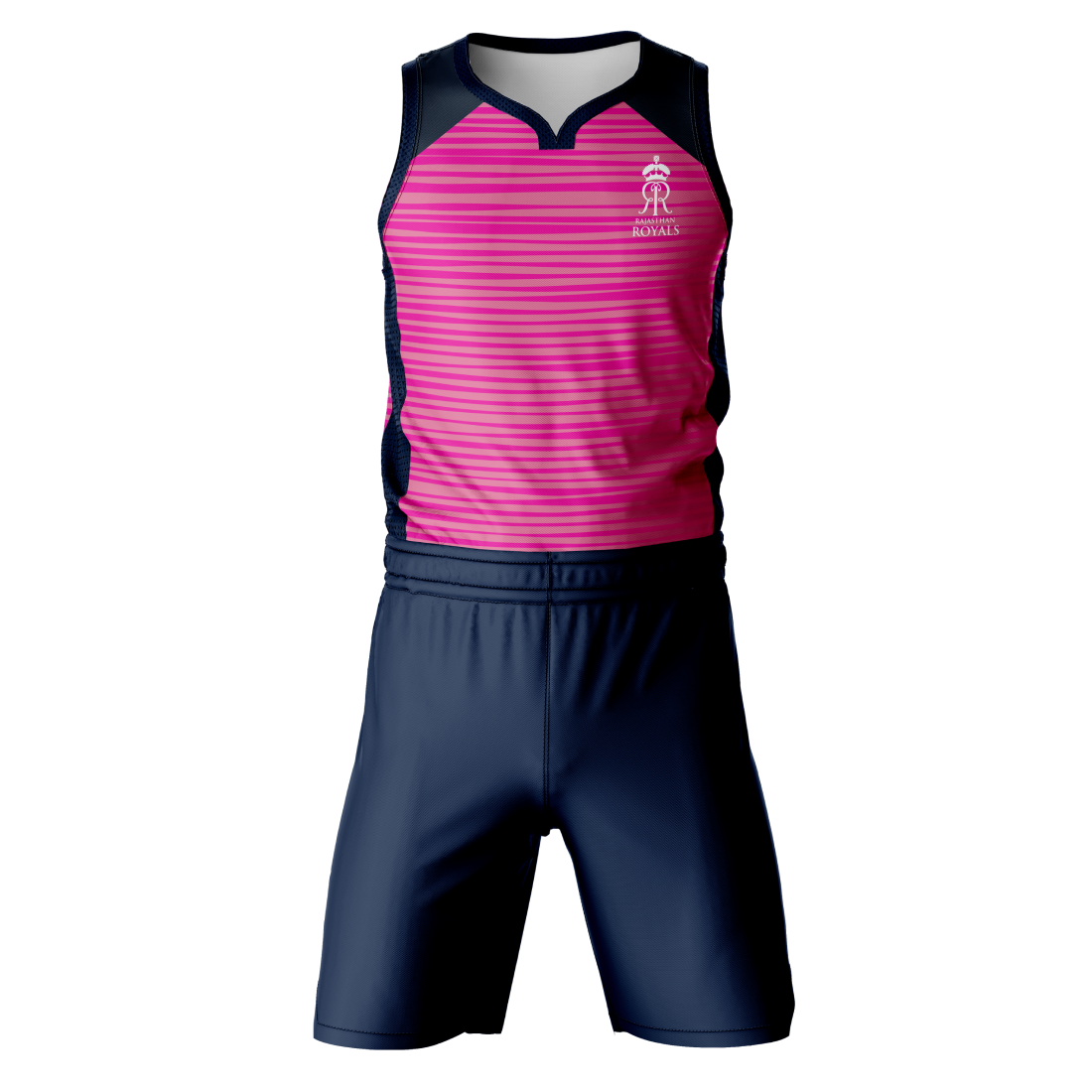 Next Print Ipl Rajasthan Design Basketball Jersey With Shorts