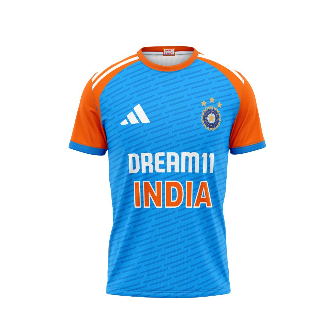 Next Print 2024 Worldcup Virat Kohli Printed Round Neck Jersey