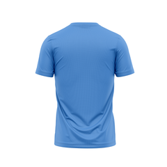 Round Neck Printed Jersey Skyblue NP00122
