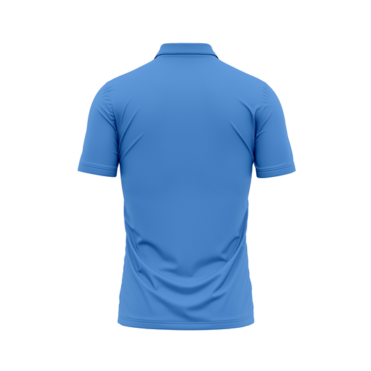 Polo Neck Printed Jersey Sky Blue NP00114