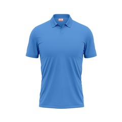 Plain Polo neck Skyblue Tshirt
