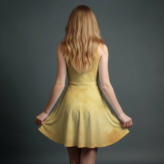 Vibrant Girls' All-Over Print Dress.