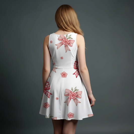 Vibrant Girls' All-Over Print Dress.