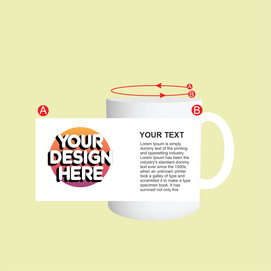 Customised White Color Mug