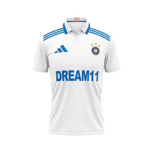 Next Print Shivam Indian Test Cricket Team Jersey