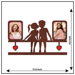 BEST LOVE NEVER BEFORE DOUBLE IMAGE WALLFRAME