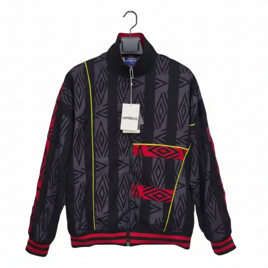 NextPrint Manchester United 2025/26 Retro Style Black Windbreaker Jacket – Premium Football Outerwear