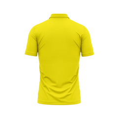 Polo Neck Printed Jersey Yellow NP0027