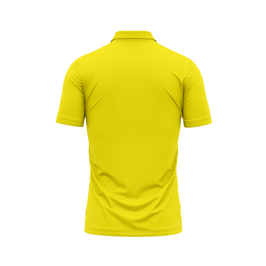 Polo Neck Printed Jersey Yellow NP00247