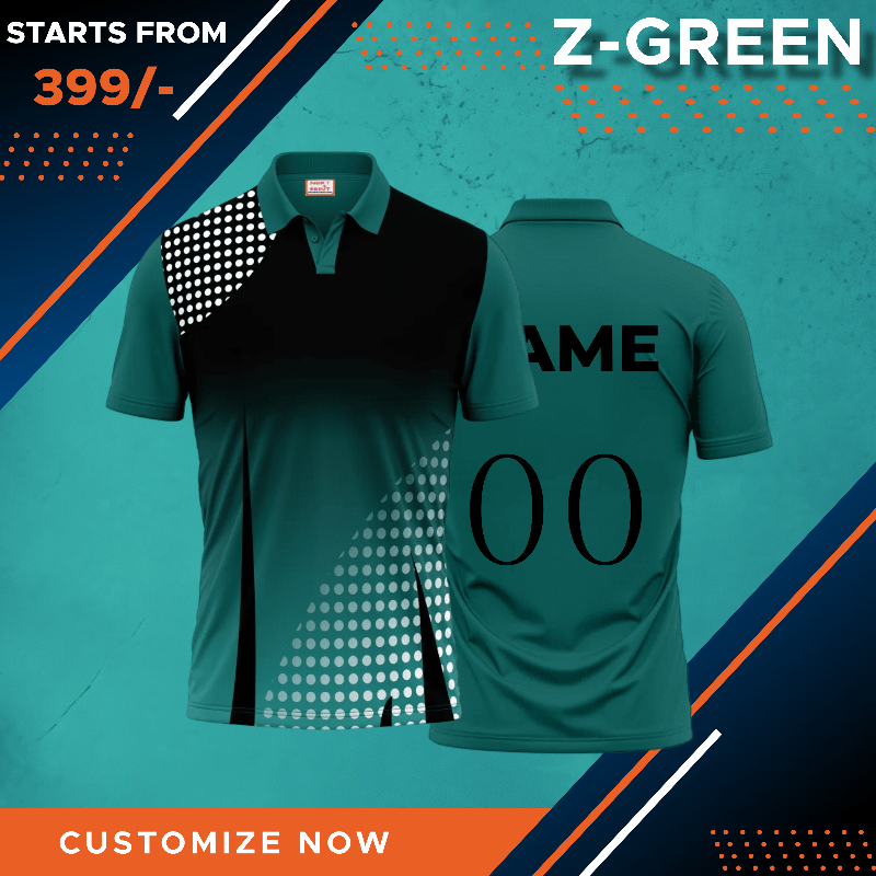 CUSTOM PLAIN Z-GREEN JERSEYS