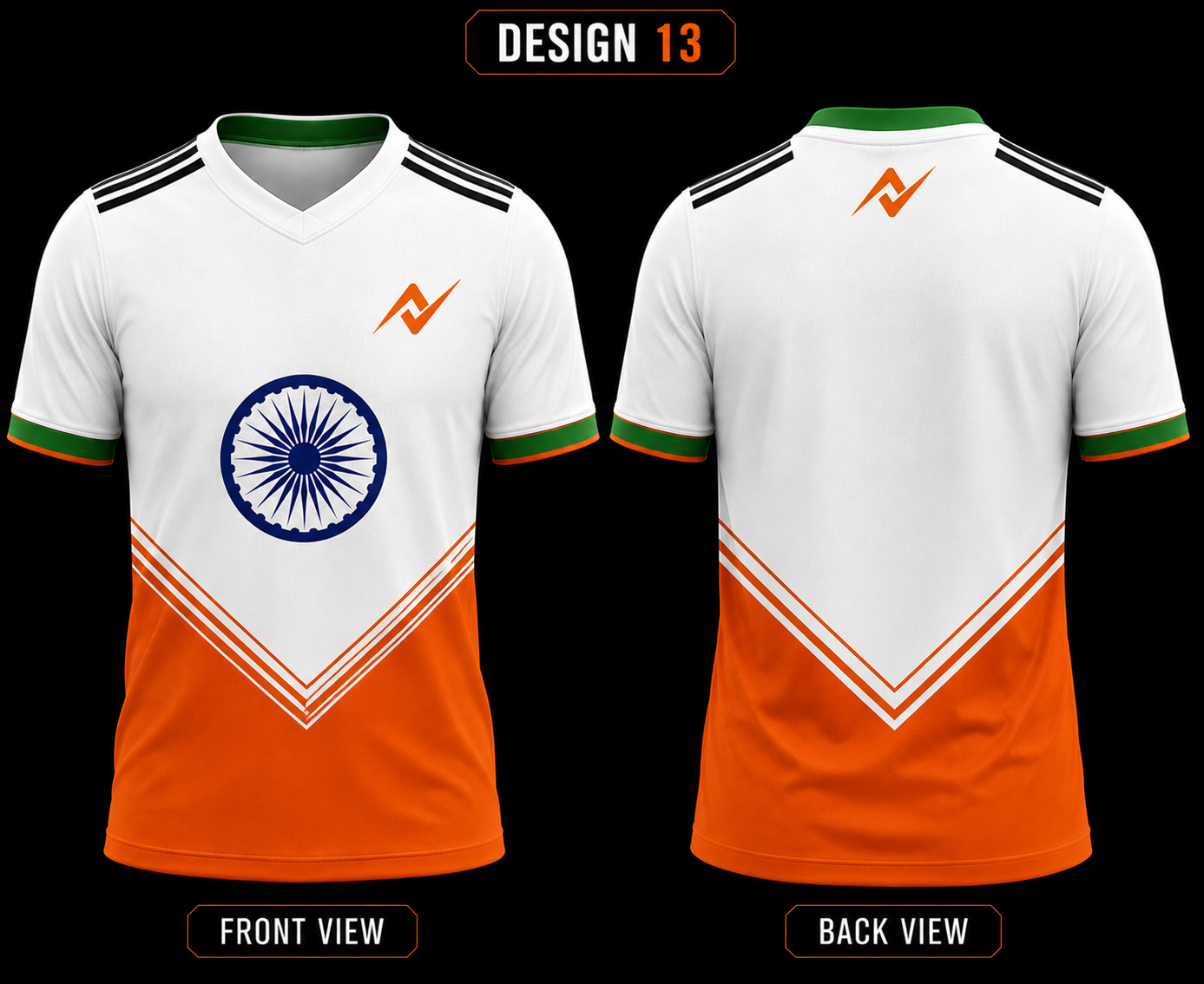 India Independence Day Desh Bhakt Tricolor Sublimation Jersey 2026 – Next Print